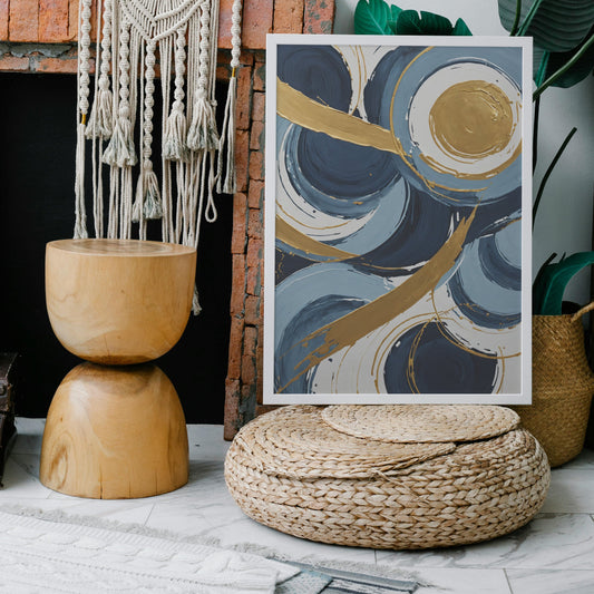 quadros personalizados - Impressão de Redemoinho Abstrato