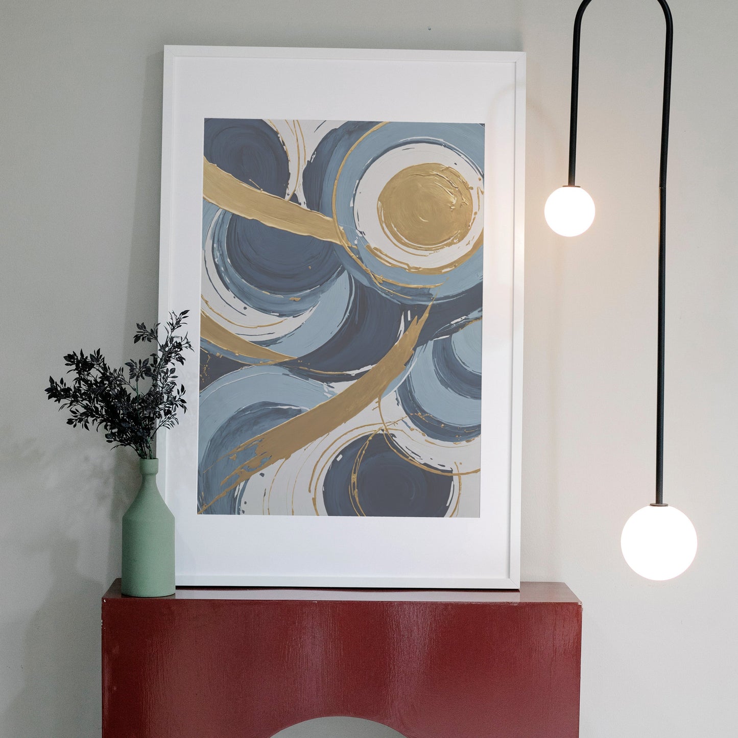 quadros personalizados - Impressão de Redemoinho Abstrato