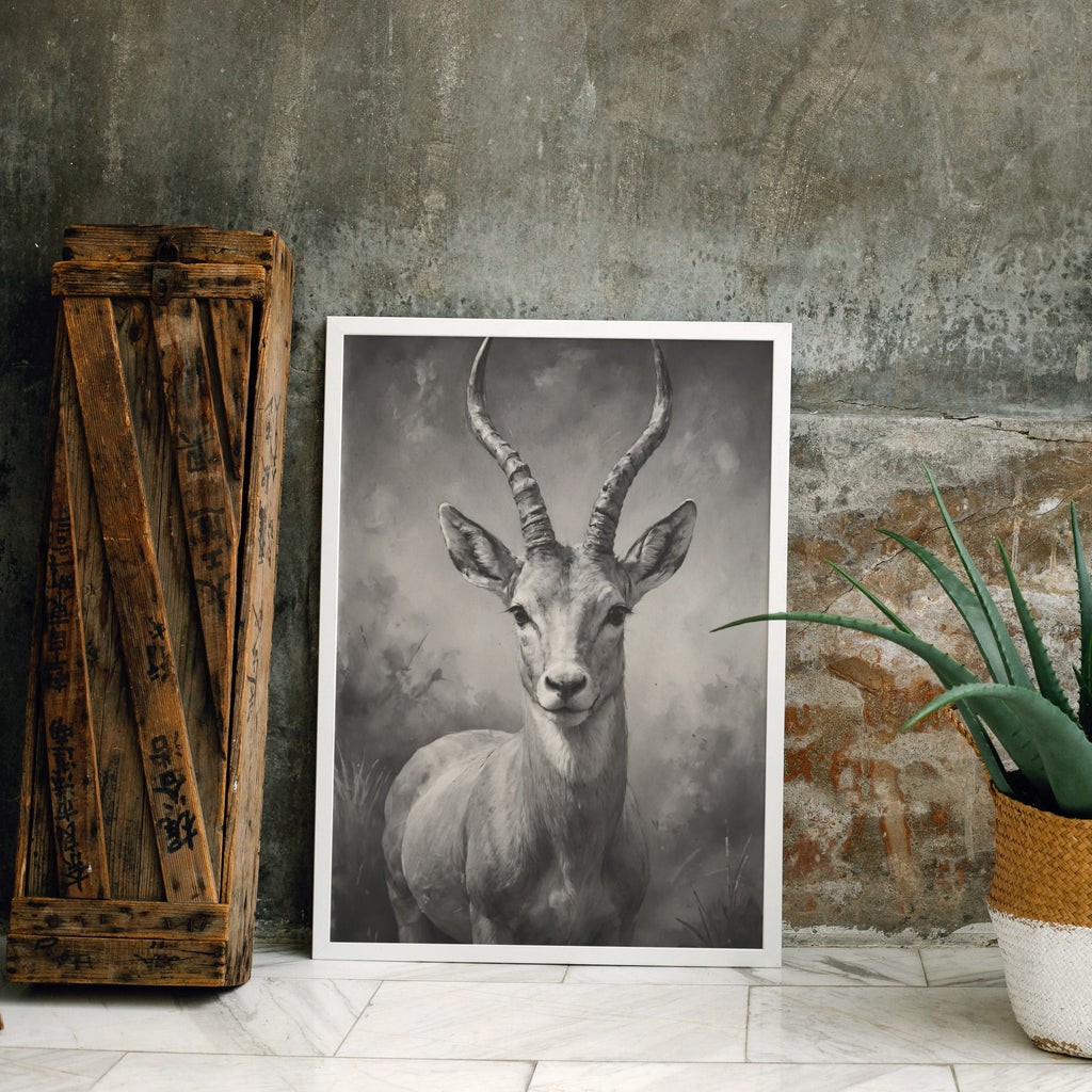 arte em canvas - Olhar gracioso- Impressão artística a carvão