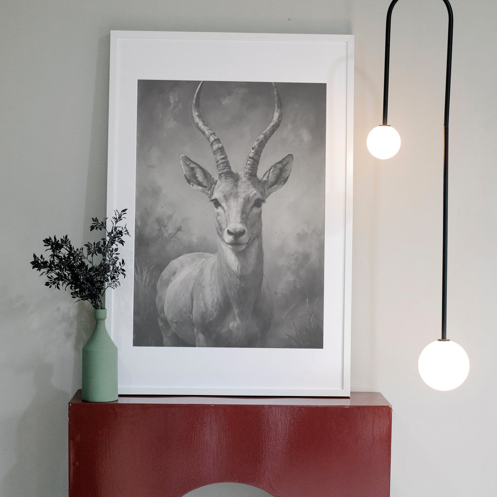 arte em canvas - Olhar gracioso- Impressão artística a carvão