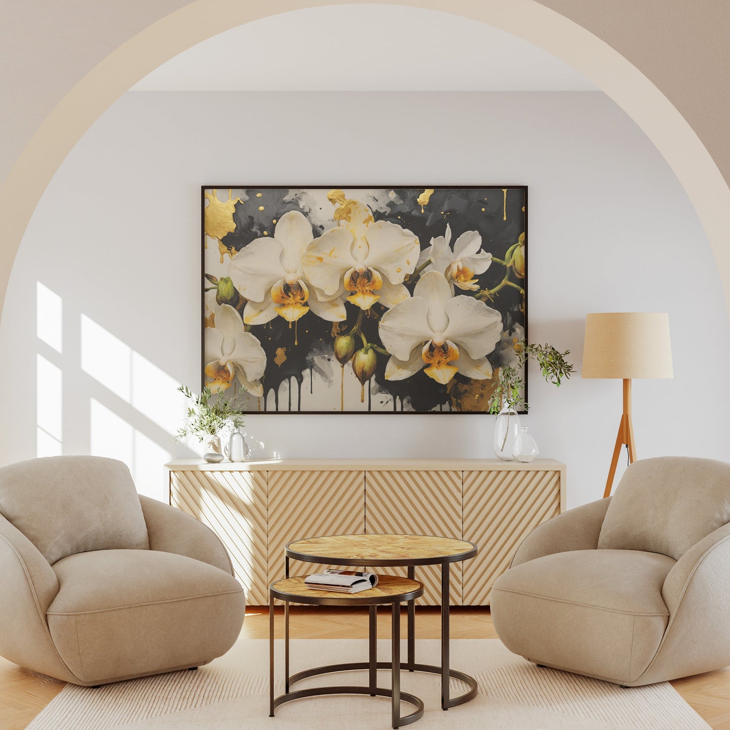prints decorativos - Arte Floral Abstrata