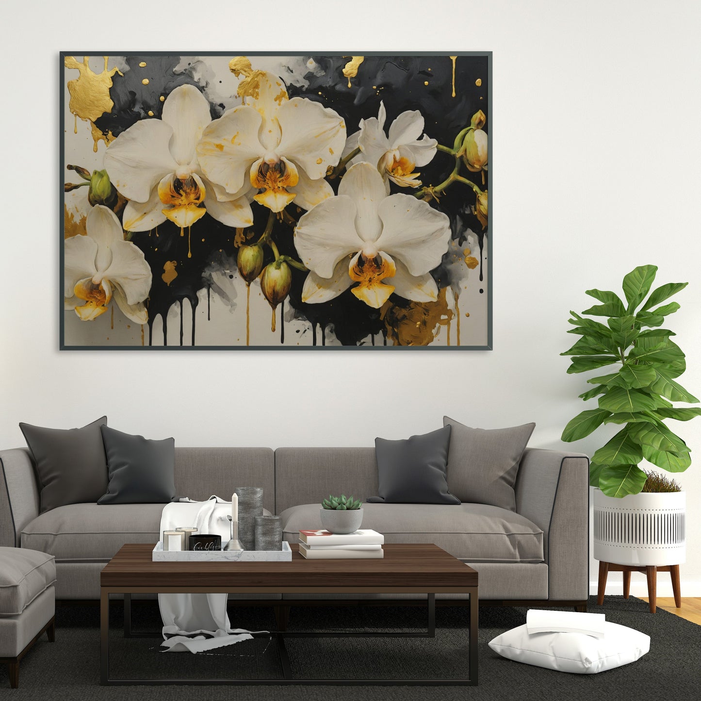 prints decorativos - Arte Floral Abstrata