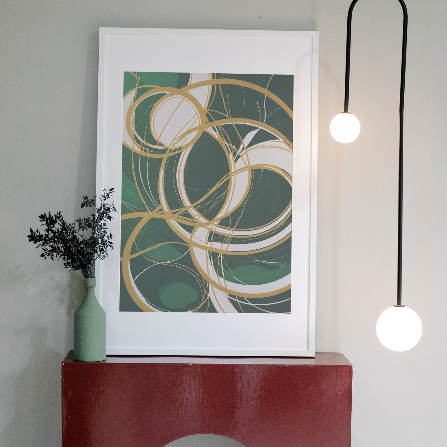arte digital para imprimir - Impressão de Redemoinho Abstrato