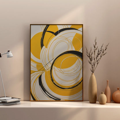 prints decorativos - Impressão de redemoinho abstrato