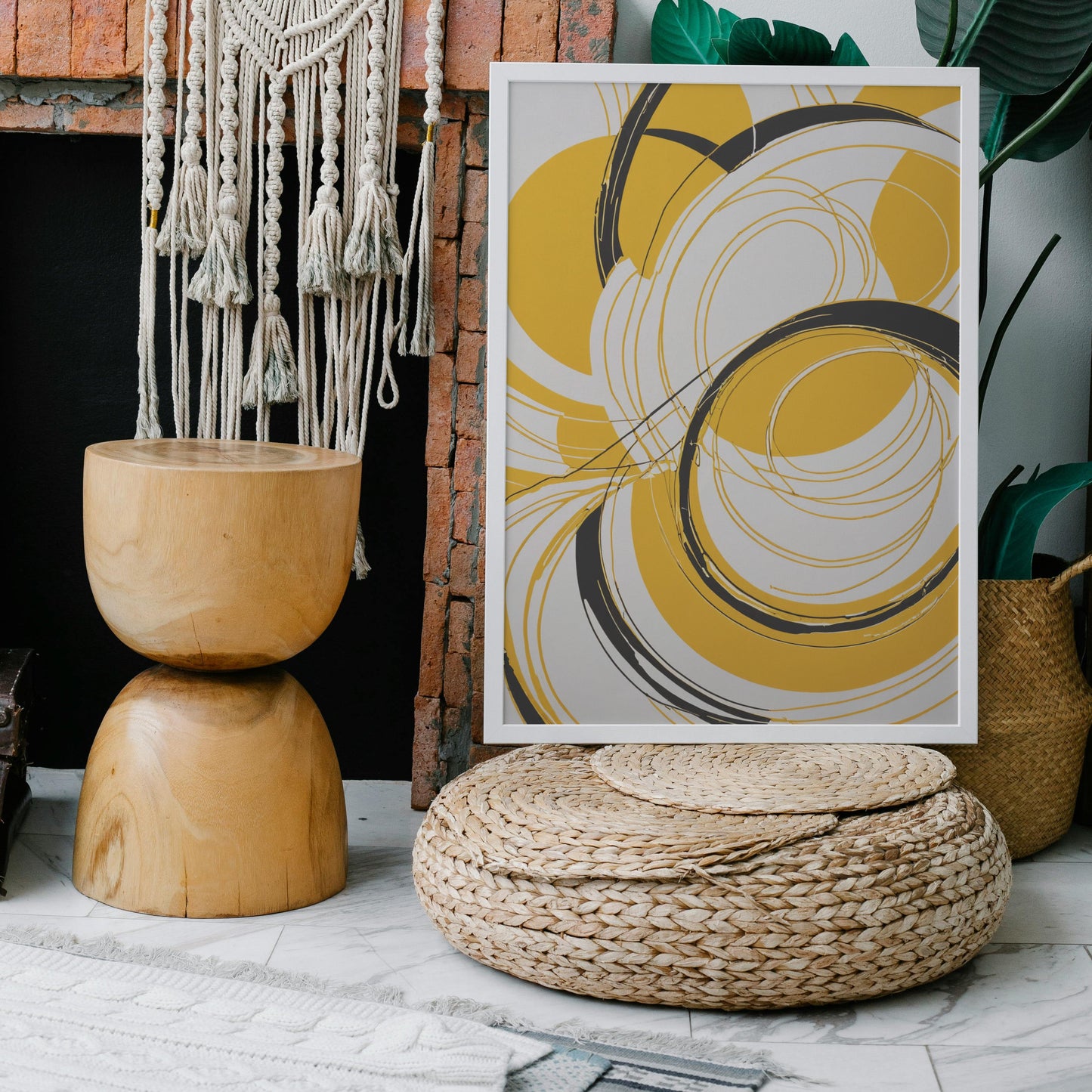 prints decorativos - Impressão de redemoinho abstrato