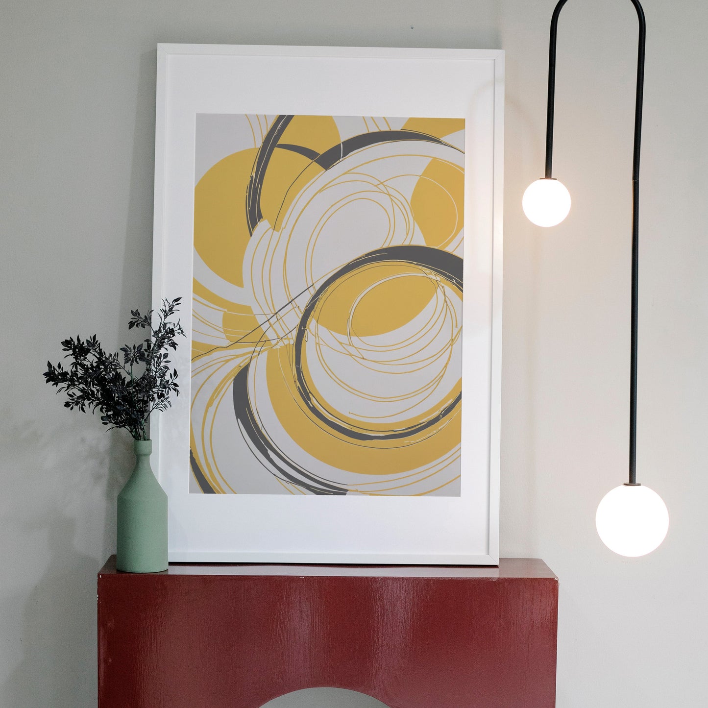 prints decorativos - Impressão de redemoinho abstrato