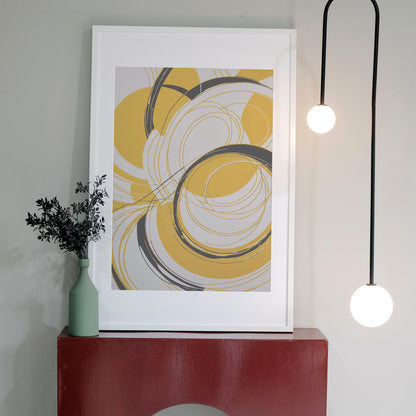 prints decorativos - Impressão de redemoinho abstrato