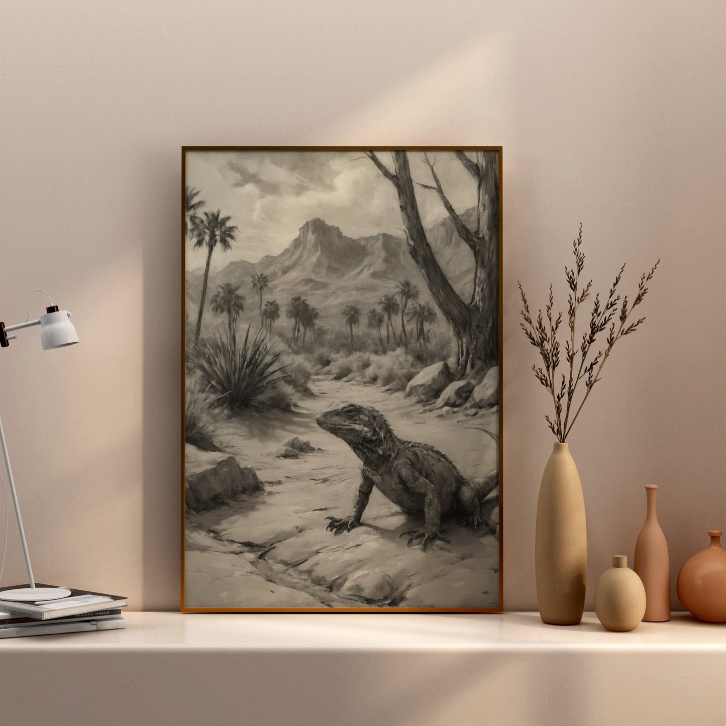 decoração de parede - Impressão artística em carvão