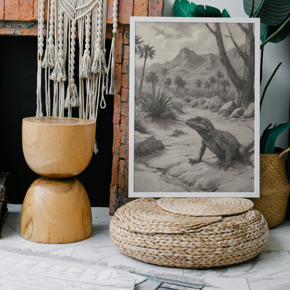 decoração de parede - Impressão artística em carvão