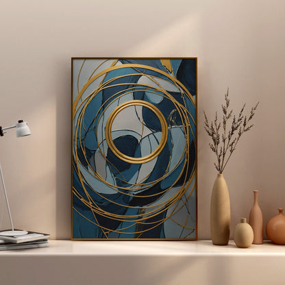 quadros para cozinha - Impressão de Redemoinho Abstrato