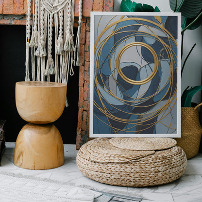 quadros para cozinha - Impressão de Redemoinho Abstrato