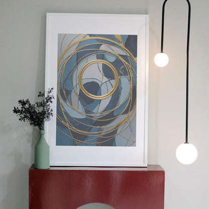 quadros para cozinha - Impressão de Redemoinho Abstrato
