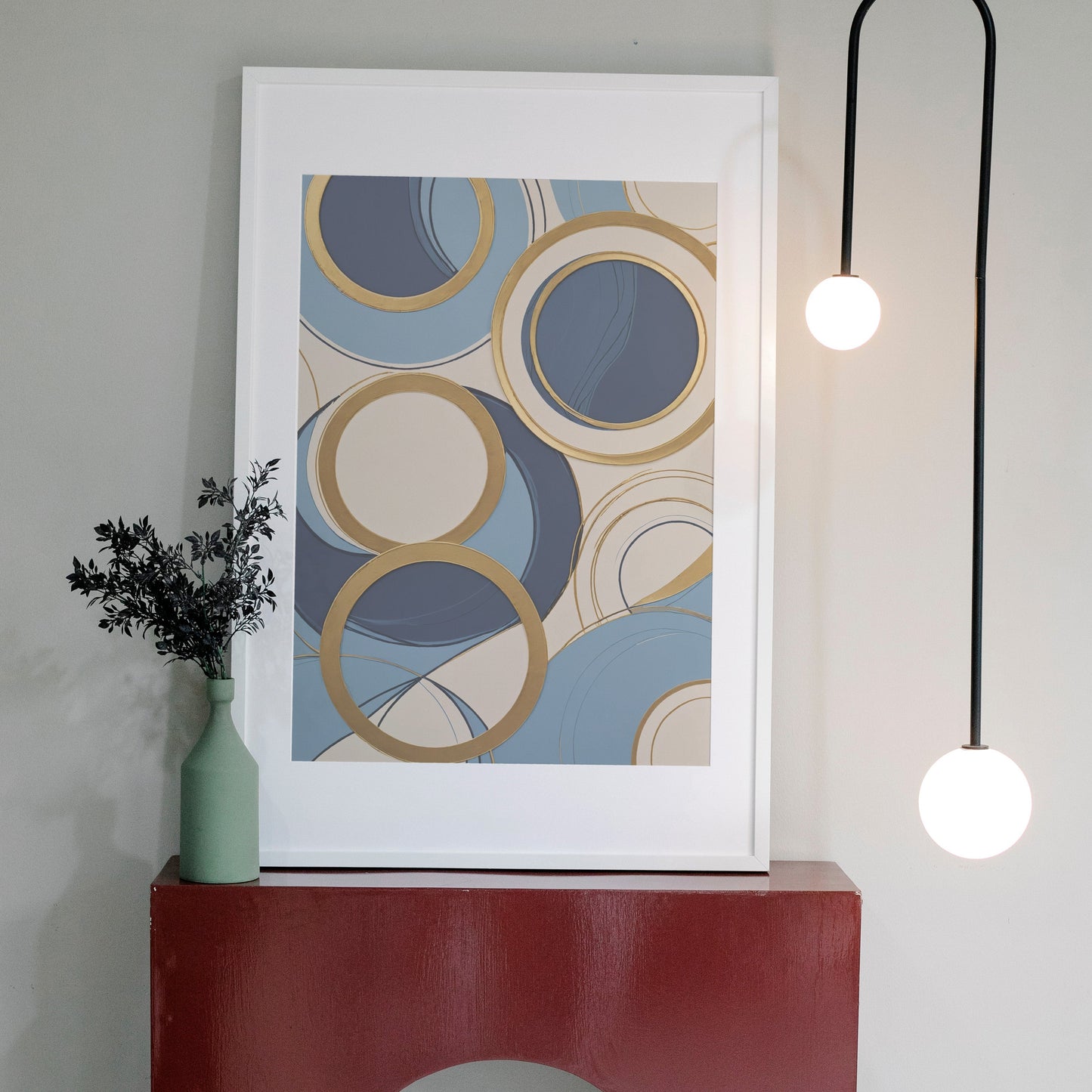 decoração com quadros - Impressão de Redemoinho Abstrato