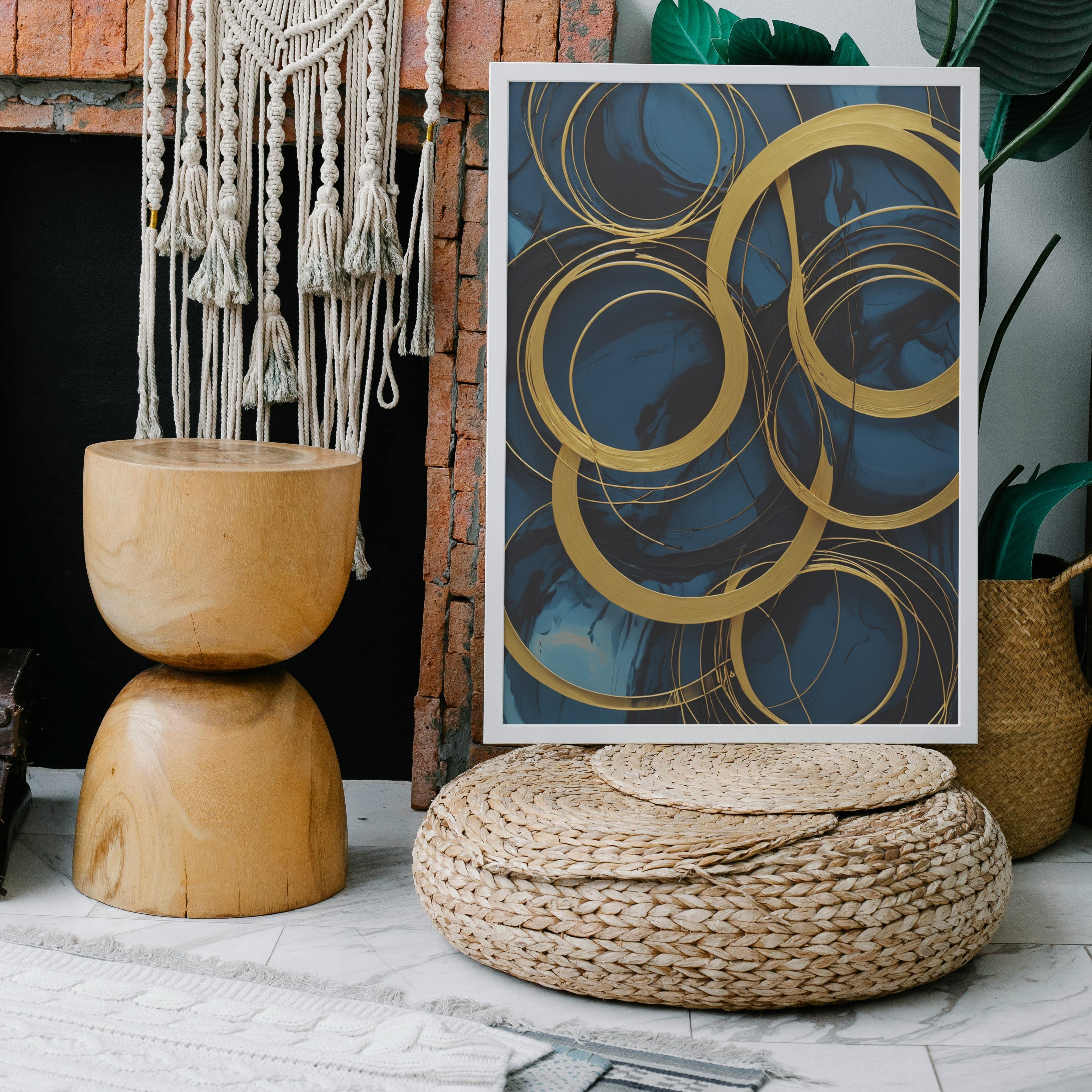 cuadros decorativos - Impresión de redemoinho abstrato