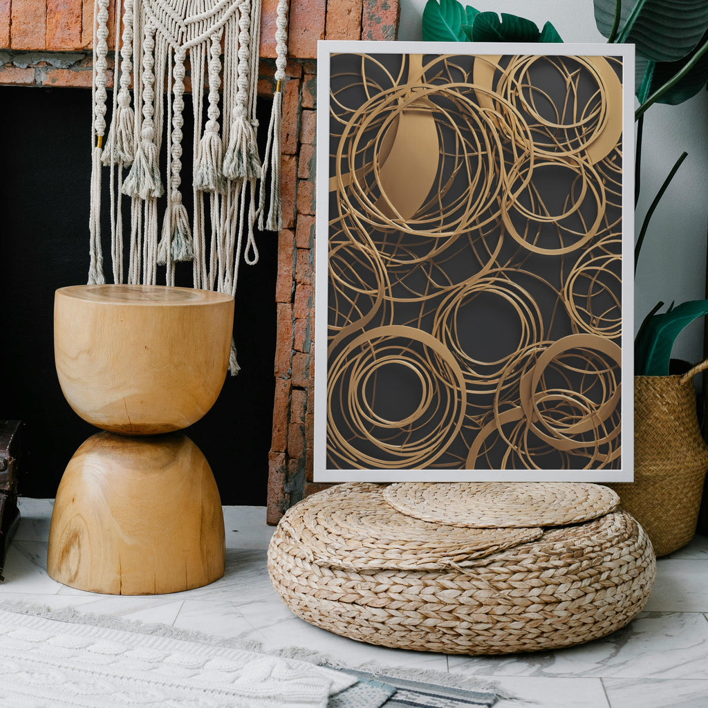 cuadros con moldura - Impressão de Redemoinho Abstrato