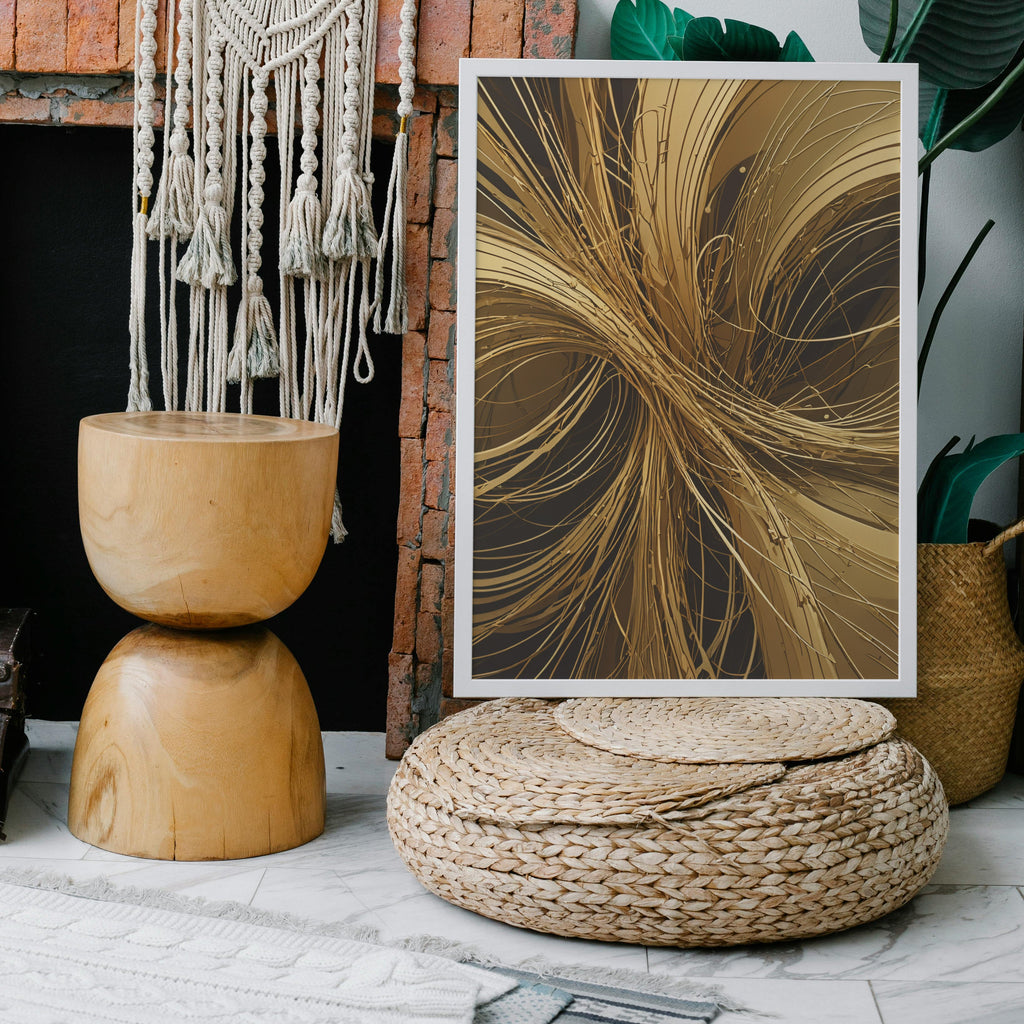 carteles decorativos - Impresión abstracta en redemoinho