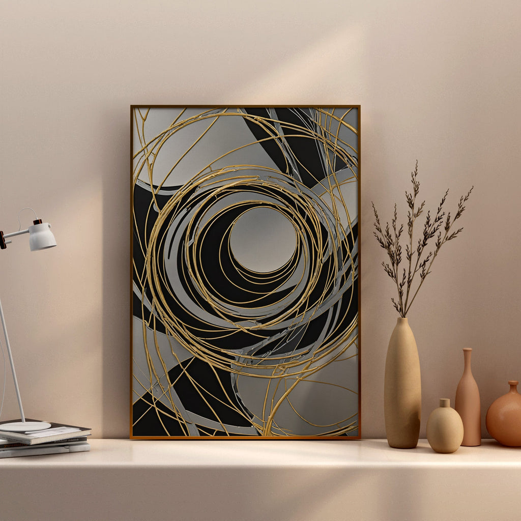 impresión en tela - Impresión de Redemoinho Abstrato