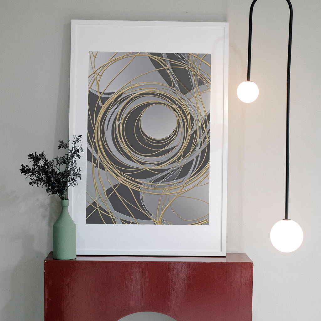 impresión en tela - Impresión de Redemoinho Abstrato