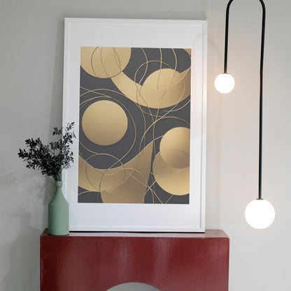 arte digital para imprimir - Impressão de Redemoinho Abstrato