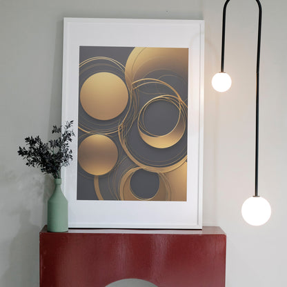 quadros para quarto - Impressão de Redemoinho Abstrato