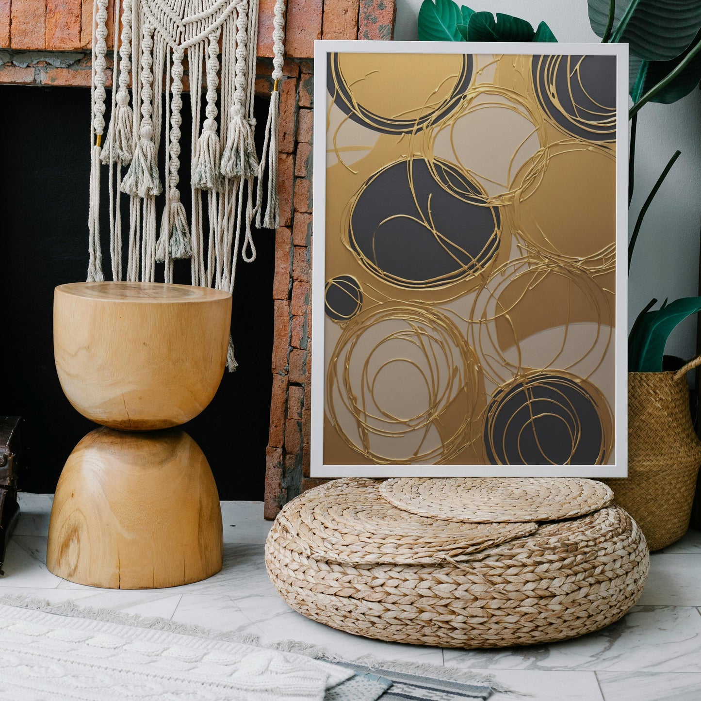 decoração de parede - Impressão de Redemoinho Abstrato