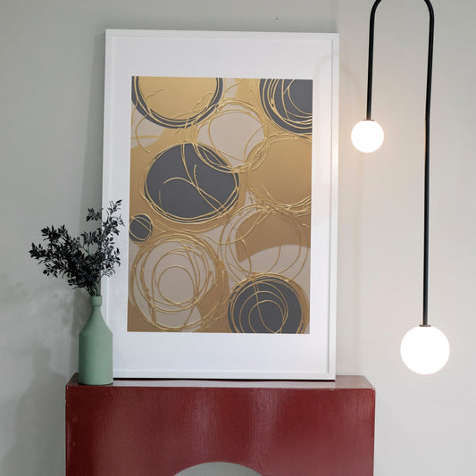 decoração de parede - Impressão de Redemoinho Abstrato
