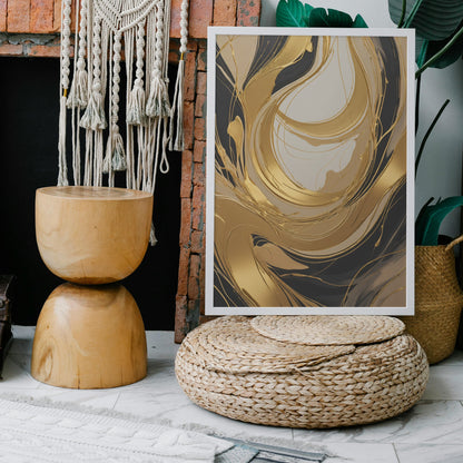 decoração com quadros - Impressão de Redemoinho Abstrato