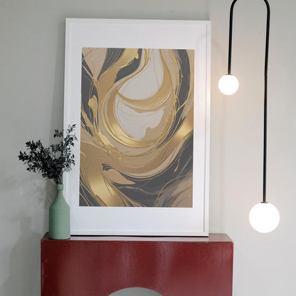 decoração com quadros - Impressão de Redemoinho Abstrato