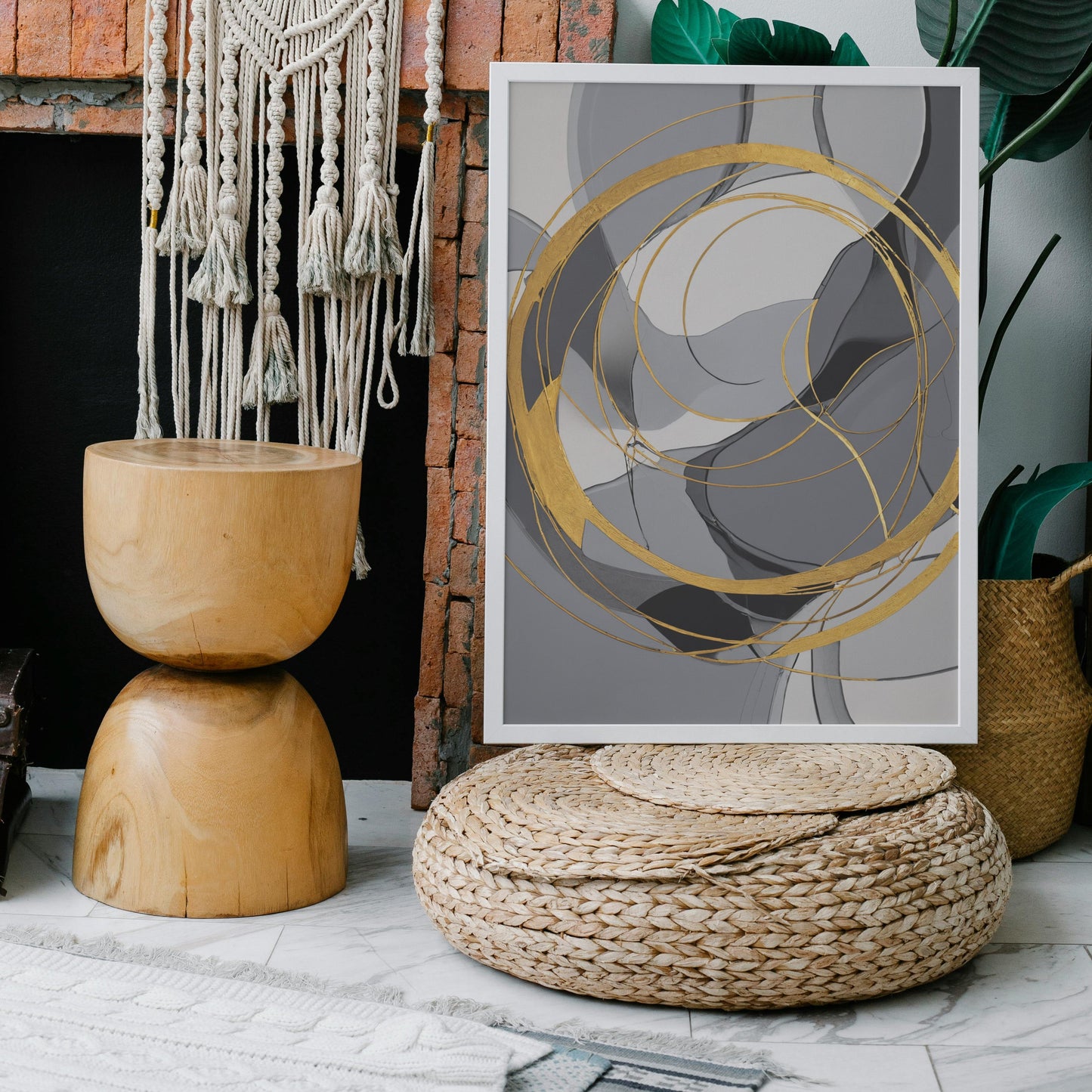 arte de parede - Impressão de Redemoinho Abstrato