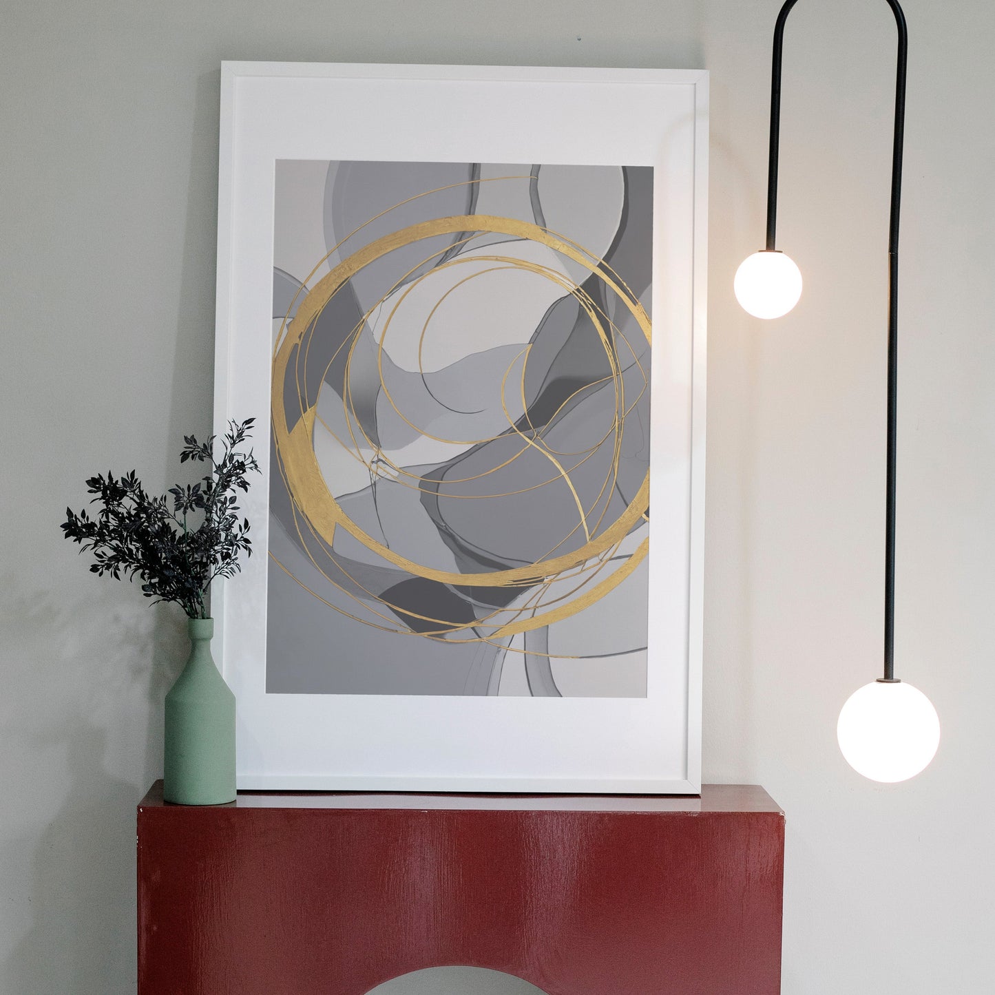 arte de parede - Impressão de Redemoinho Abstrato