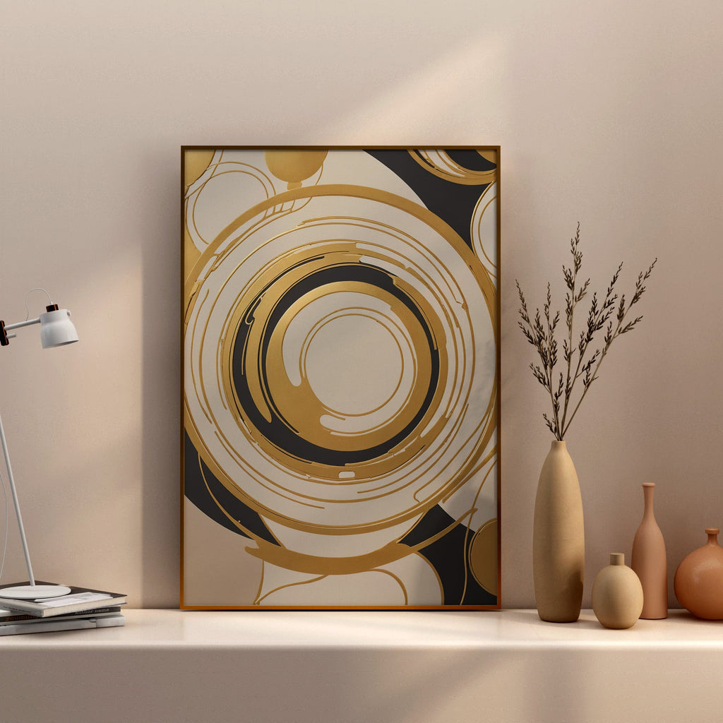 quadros para sala - Impressão de redemoinho abstrato