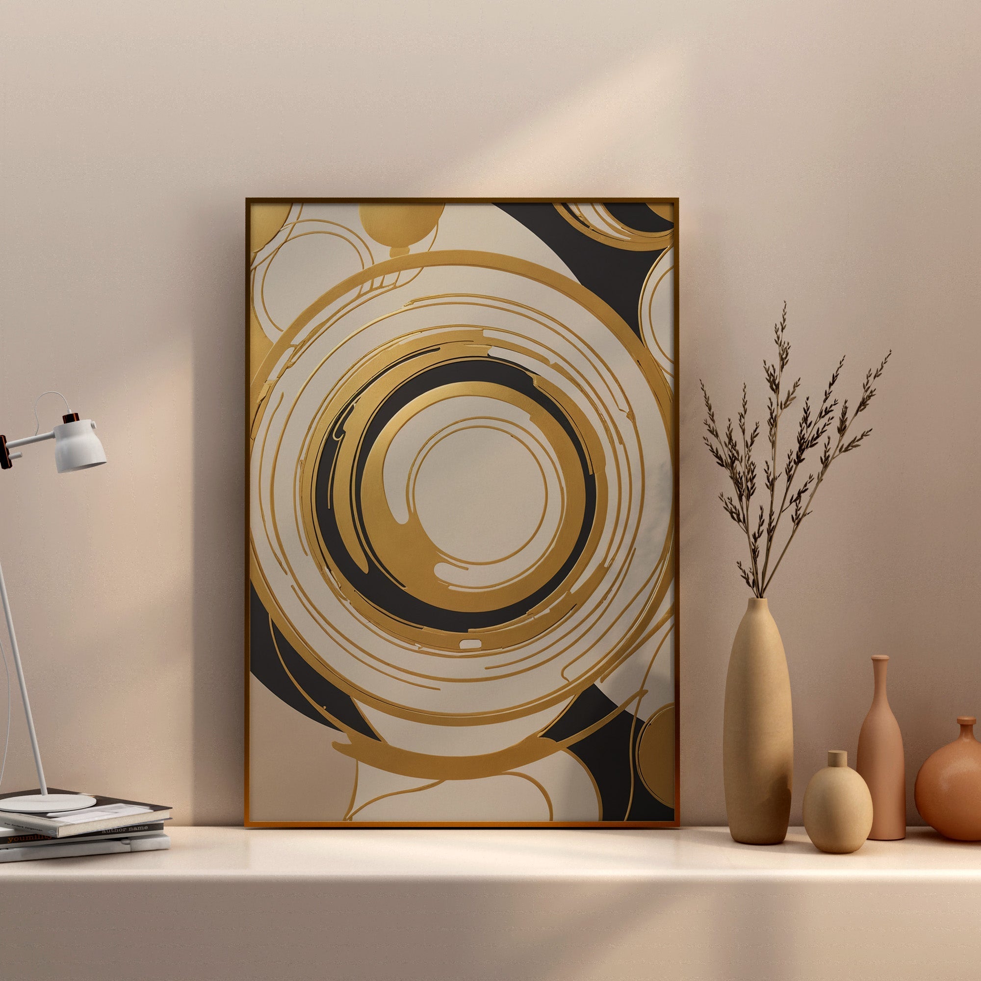 cuadros para sala - Impressão de redemoinho abstrato