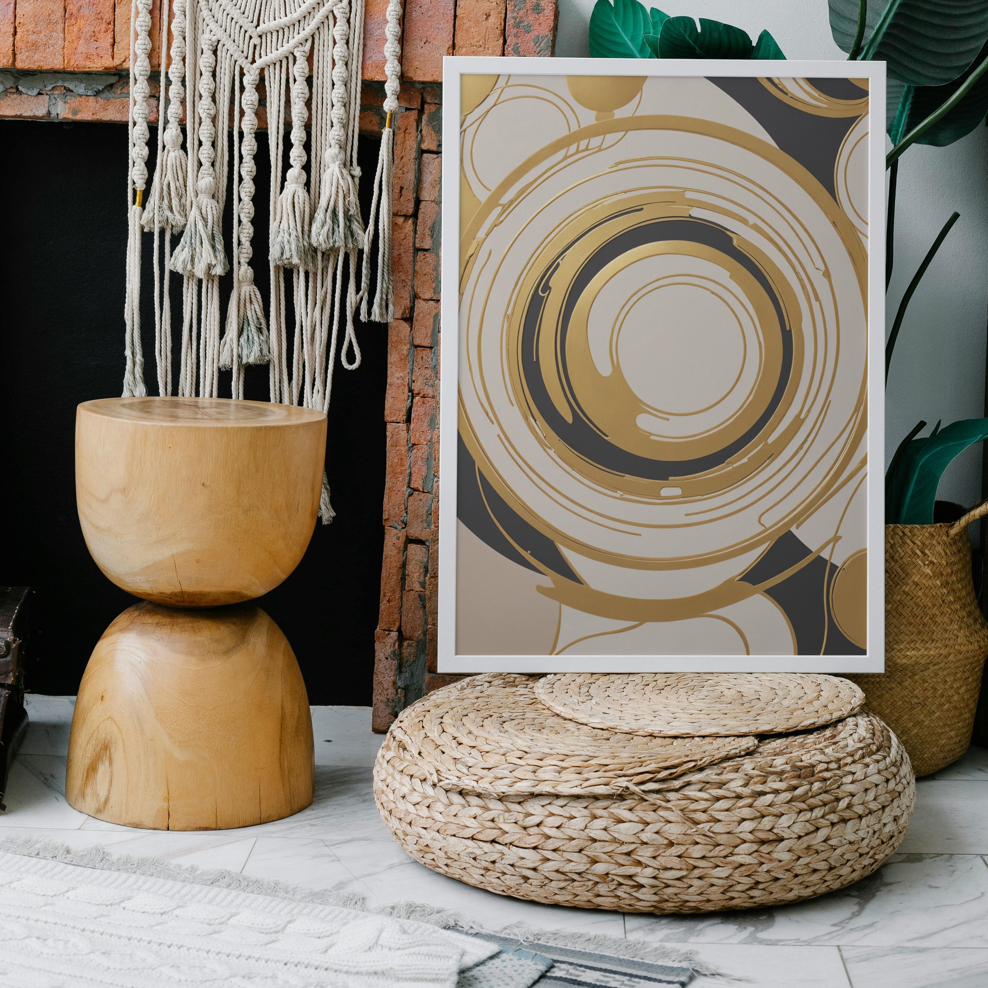 cuadros para sala - Impressão de redemoinho abstrato