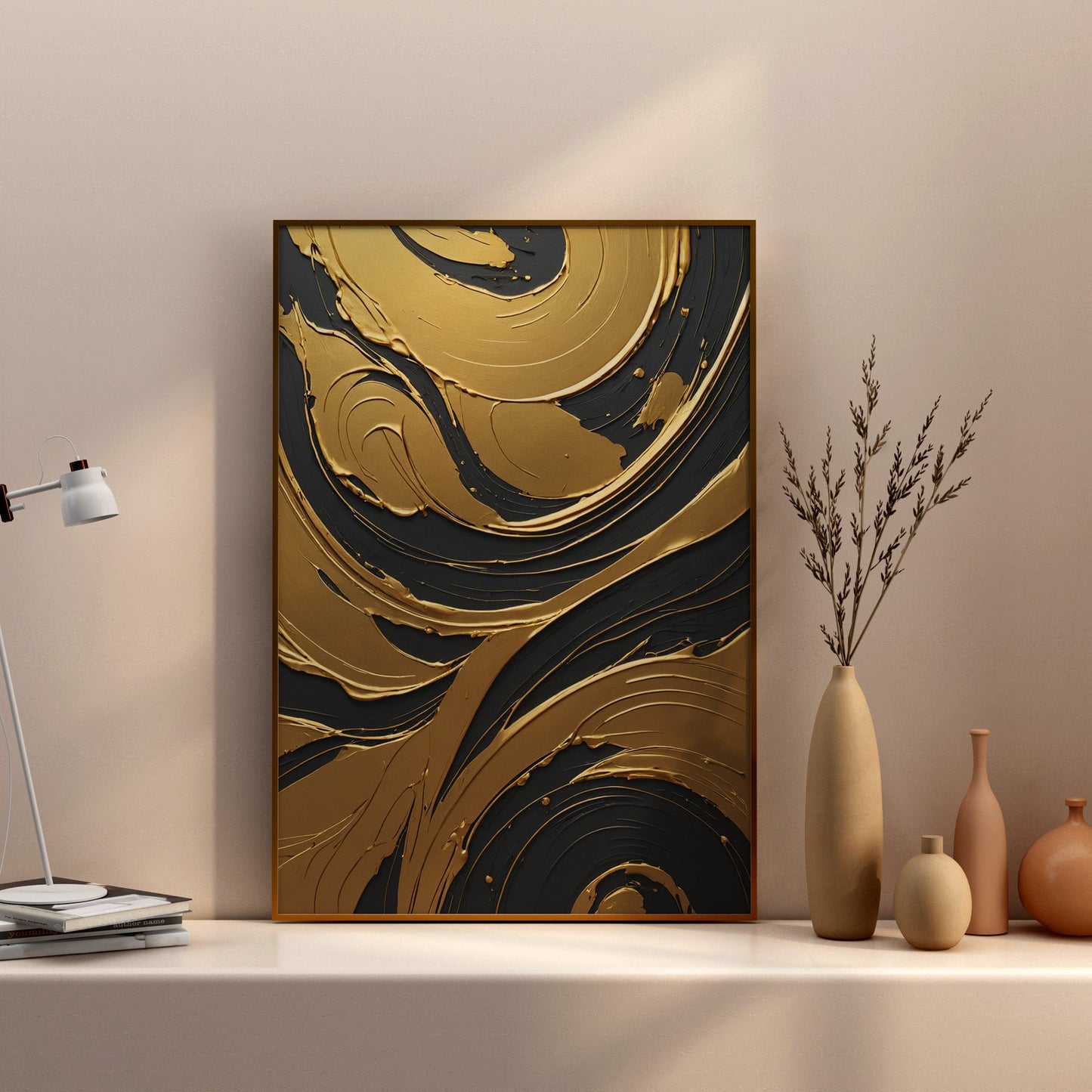 decoração de parede - Impressão de redemoinho abstrato