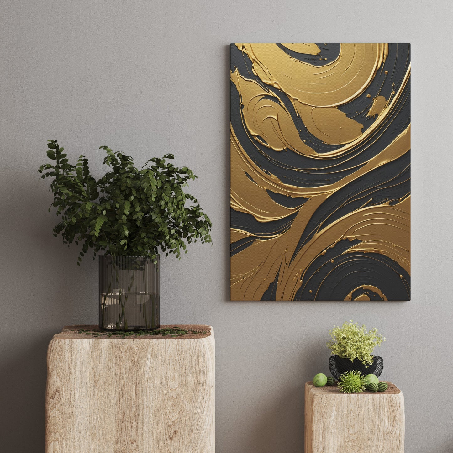 decoração de parede - Impressão de redemoinho abstrato
