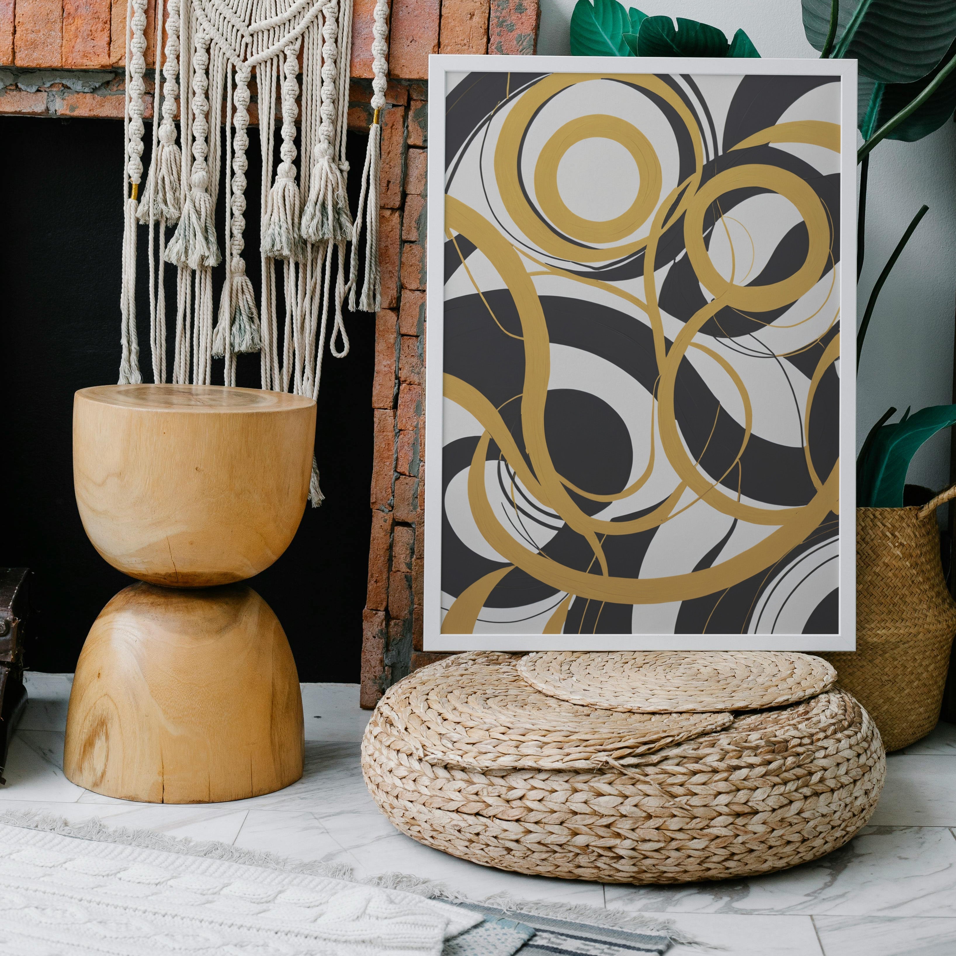 arte en lienzo - Impressão de Redemoinho Abstrato