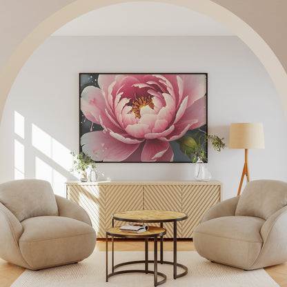decoração com quadros - Arte Floral Abstrata