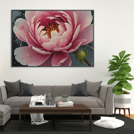 decoração com quadros - Arte Floral Abstrata