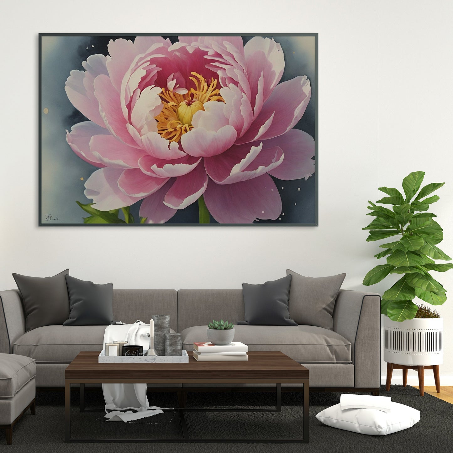 arte de parede - Arte Floral Abstrata