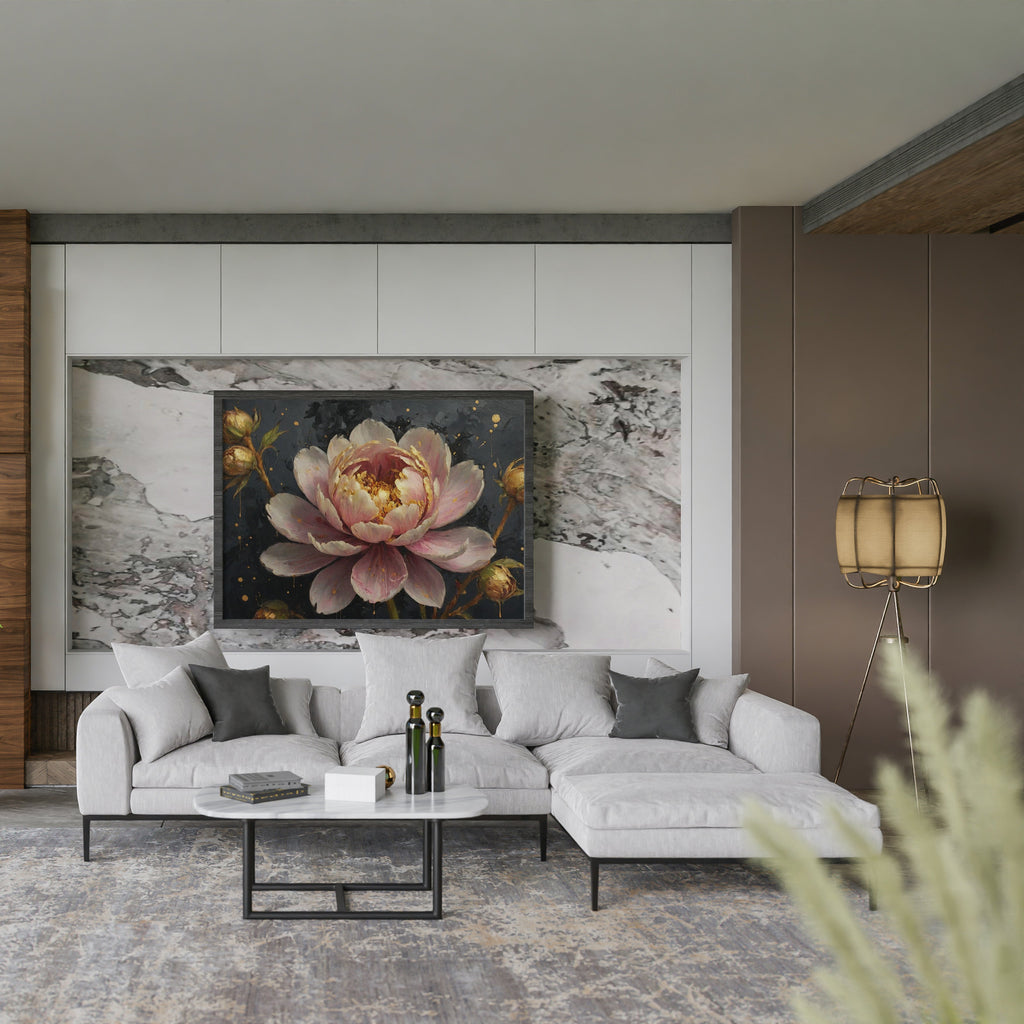 cuadros con moldura - Arte floral abstrata