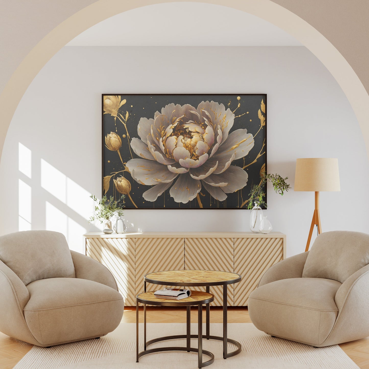 pôsteres decorativos - Arte Floral Abstrata