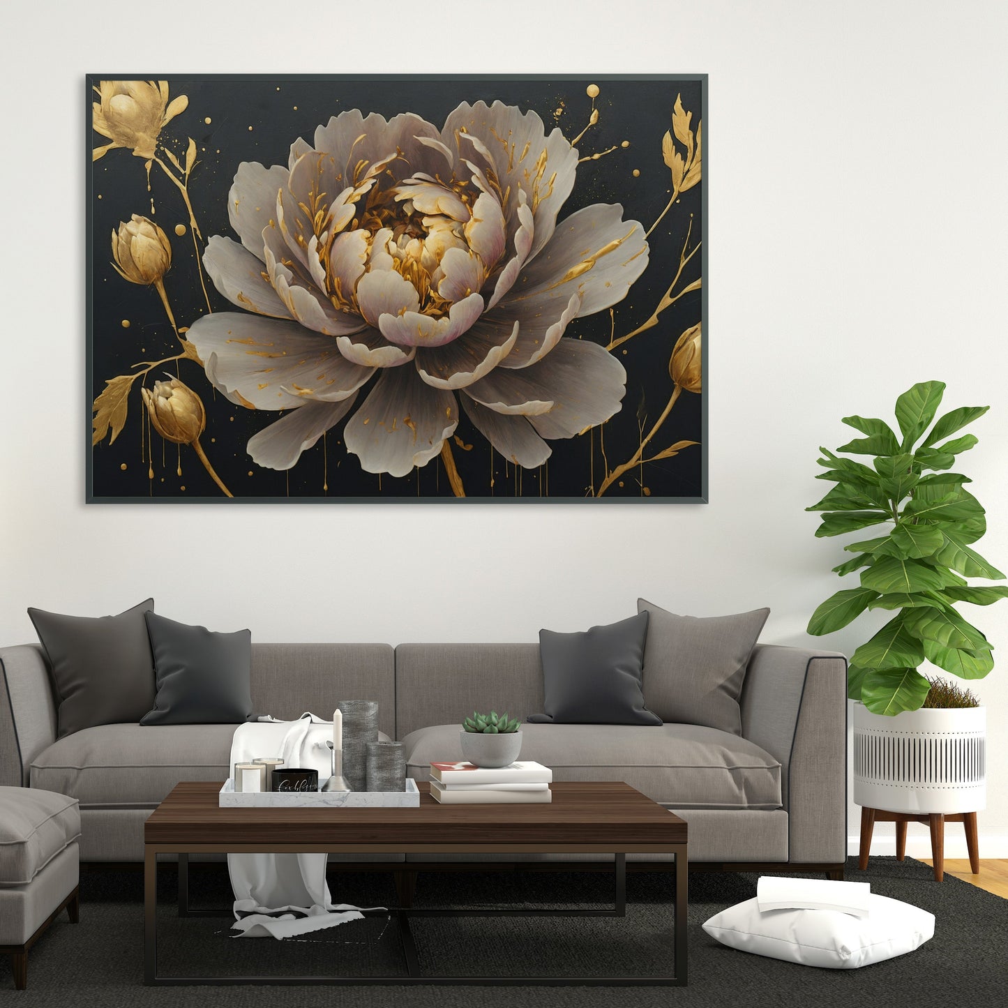 pôsteres decorativos - Arte Floral Abstrata