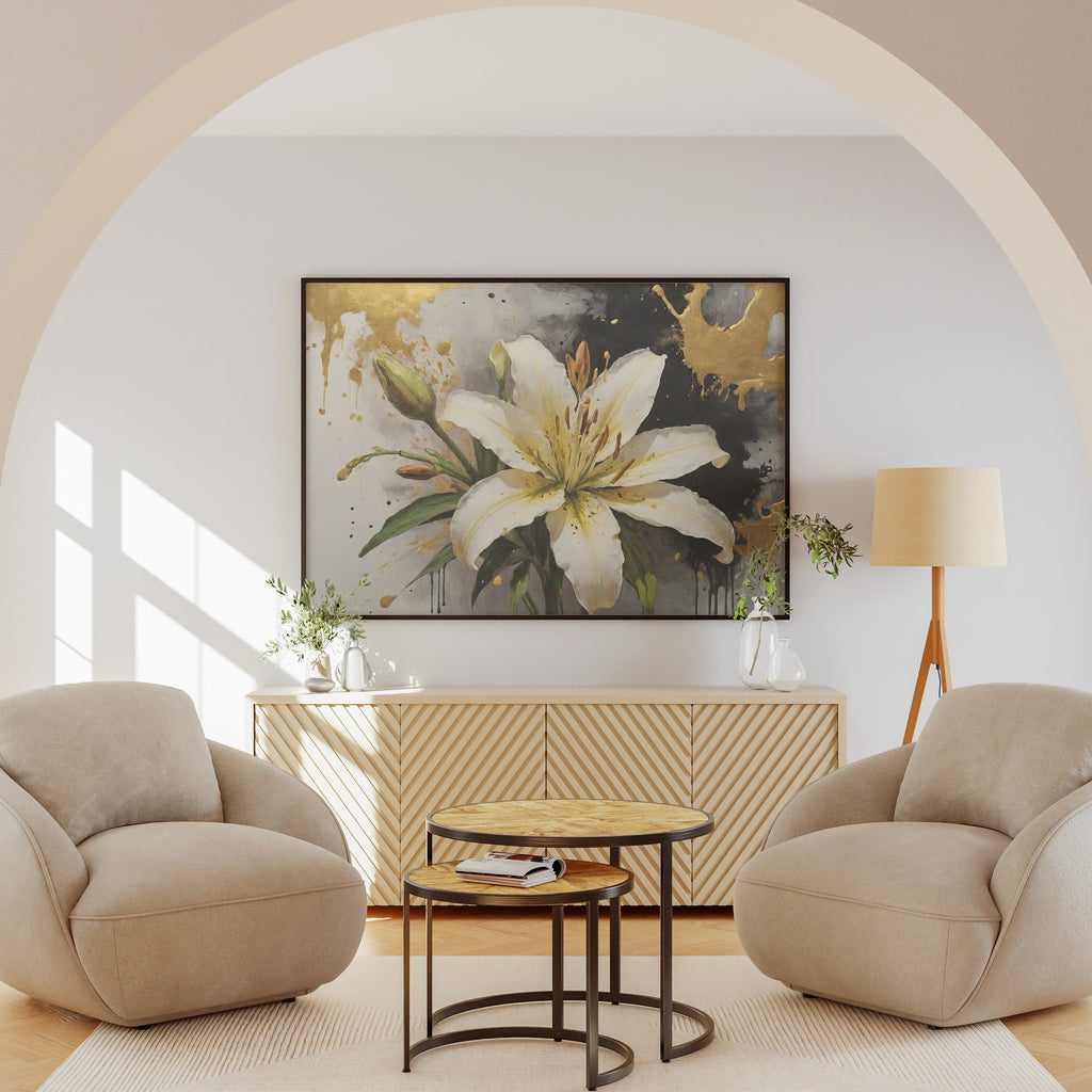 decoración de pared - Arte Floral Abstrata