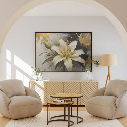 decoração de parede - Arte Floral Abstrata