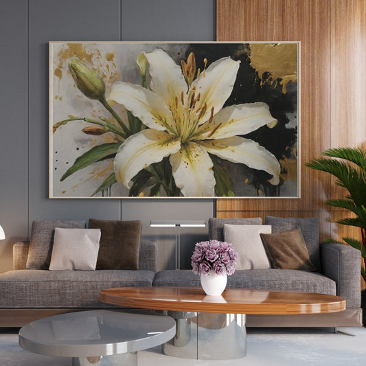 decoração de parede - Arte Floral Abstrata