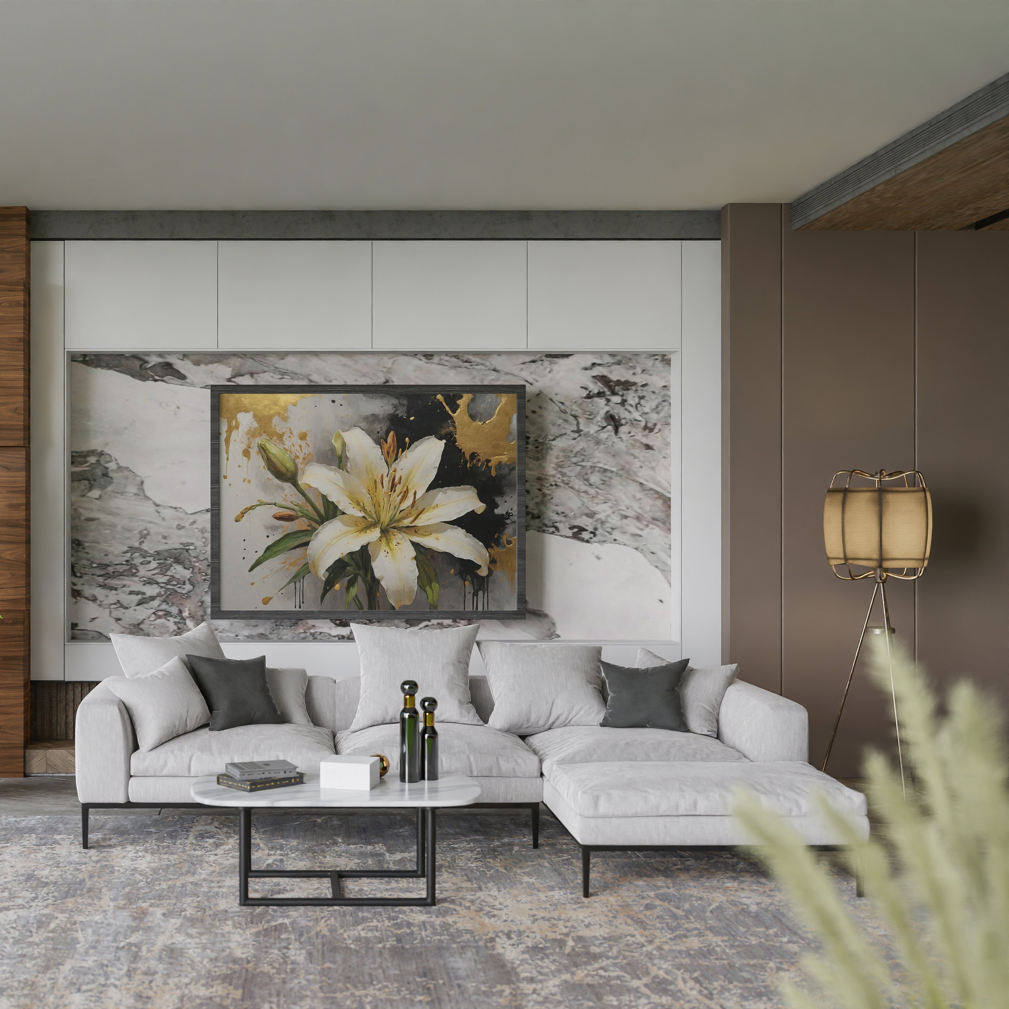 decoración de pared - Arte Floral Abstrata