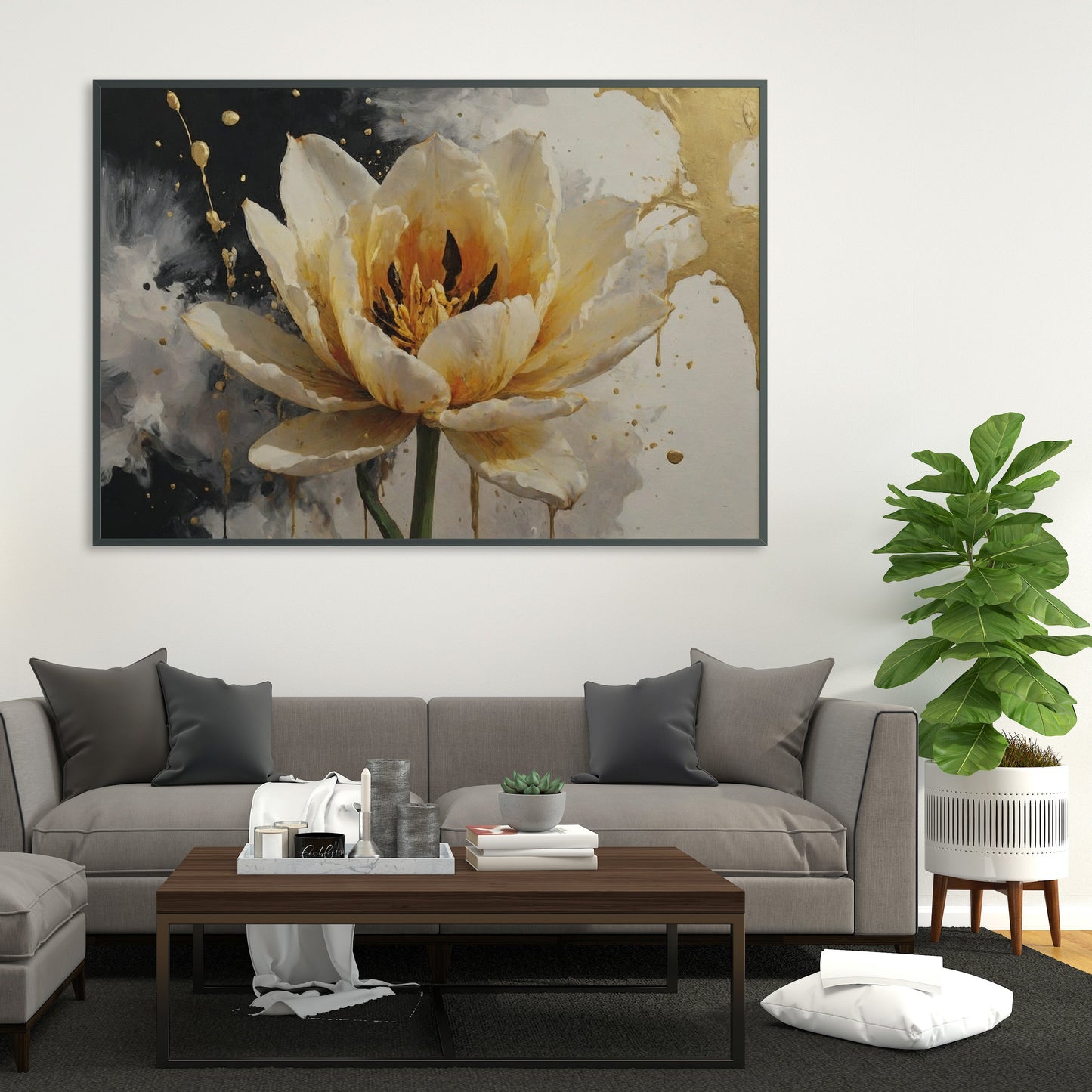 pôsteres decorativos - Arte Floral Abstrata