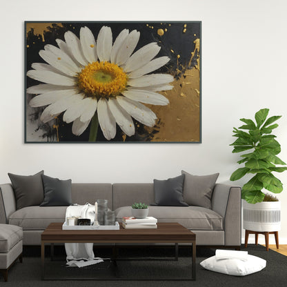 arte em canvas - Arte floral abstrata