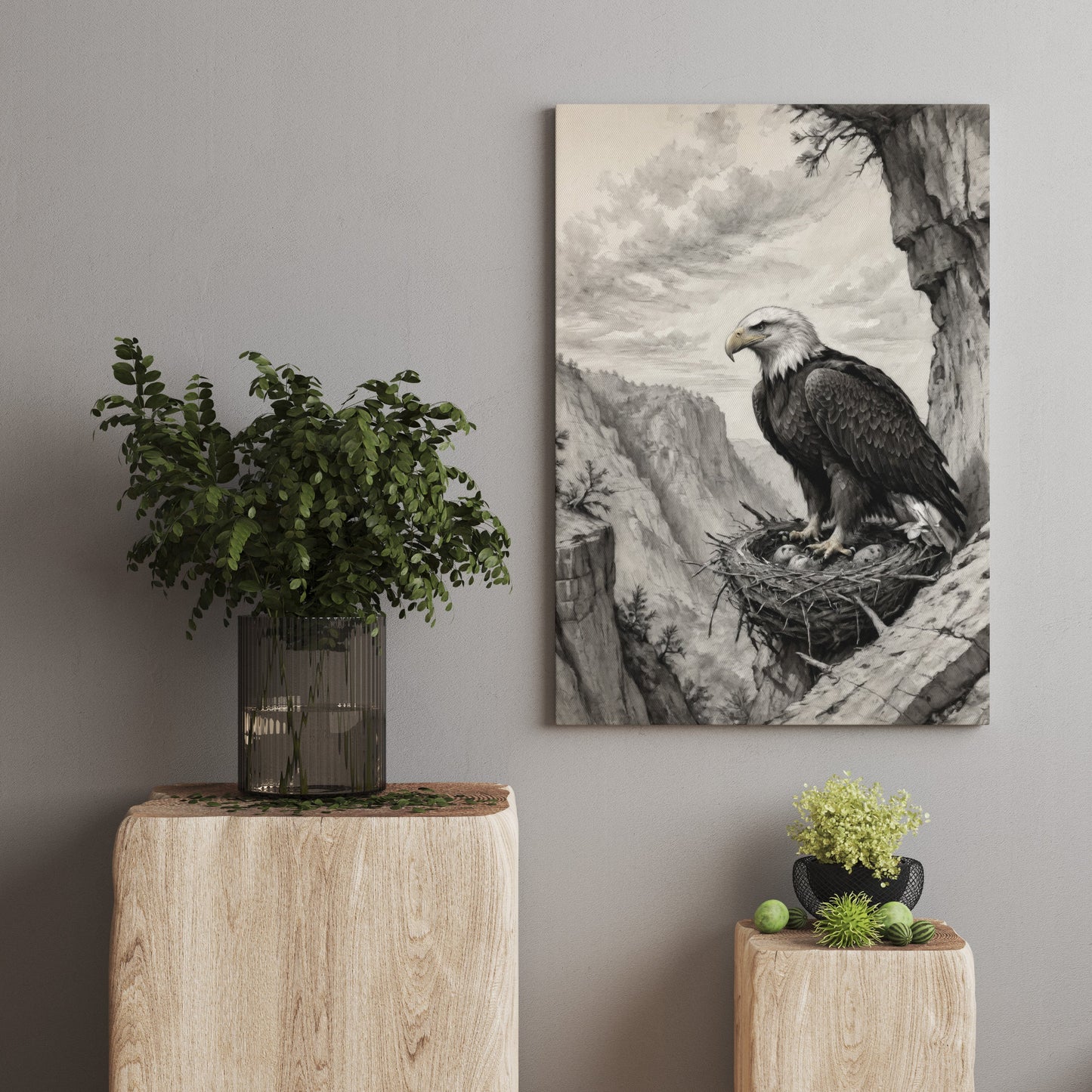 quadros para quarto - Impressão de arte em carvão
