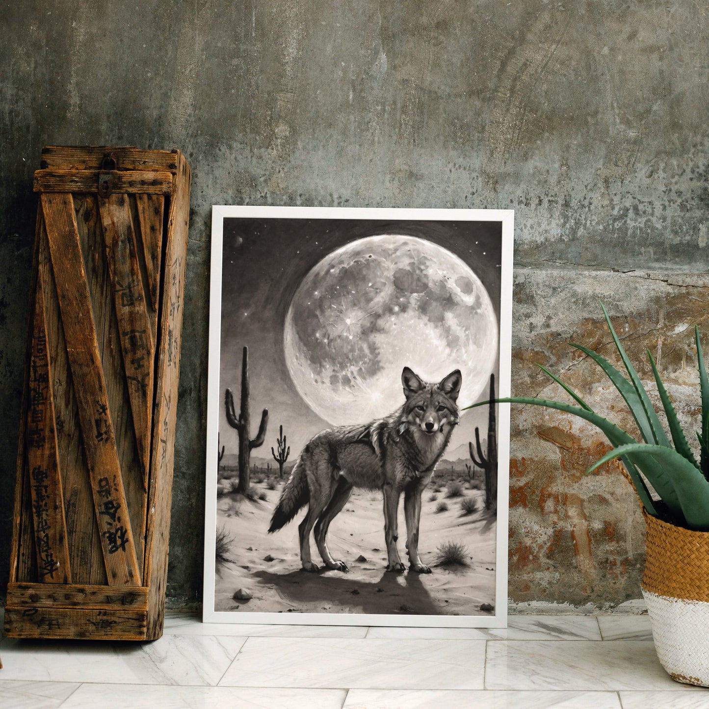 decoração de parede - Impressão artística a carvão